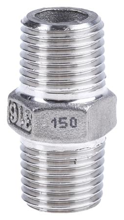 499-2931 RS Pro Stainless Steel Hexagon Hexagon Nipple 1/4in R(T) Male x 1/4in R(T) Male 1.26in