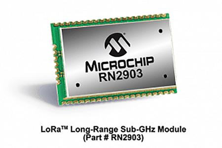 RN2903A-I/RM105 Microchip, LoRa Module Transceiver 928MHz, -146dBm Receiver Sensitivity