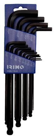 48A-13-H IRIMO 13 piece L Imperial Hex Key Set, Hex size 9/64 in