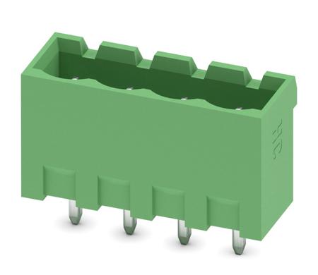 1924211 Phoenix Contact, 5.0mm Pitch, MSTBVA 2.5 HC/ 4-G, 4 Way, Pluggable Terminal Block, Header, Solder Termination,