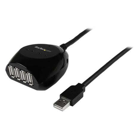 USB2EXT4P15M StarTech.com USB 2.0, Male USB A to Female USB A x 4, 480Mbps, 15m