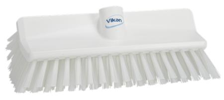 70475 Vikan Medium Bristle White Scrubbing Brush, 41mm bristle length, Polyester bristle material
