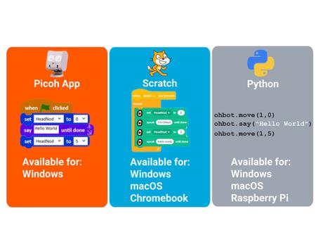 500 Ohbot 3 axis Robot for Collaborative, Education, General Assembly, Industrial, Machine Loading, Pick and Place use Picoh