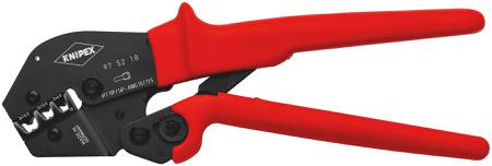 97 52 18 Knipex 97 Hand Ratcheting Crimp Tool for Twin Bootlace Ferrule, 2 x 6 → 16mm² Wire