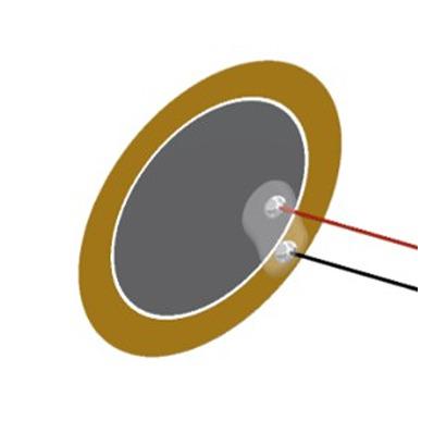 AB2025B-LW100-R PUI Audio Lead Wire Piezo Buzzer, 20 x 20 x 0.1mm, 30V Max
