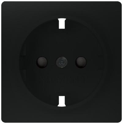 5UB1518-0SB01 Siemens 5UB15 Black Electrical Socket, 16A, Schuko