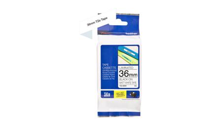 TZE-M261 Brother Tze Tape Black on White Label Printer Tape, 8 m Length, 36 mm Width