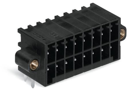 713-1435/107-000 WAGO 713 Series Angled Through Hole Header, 30 Contact(s), 3.5 mm Pitch, 2 Row, Shrouded