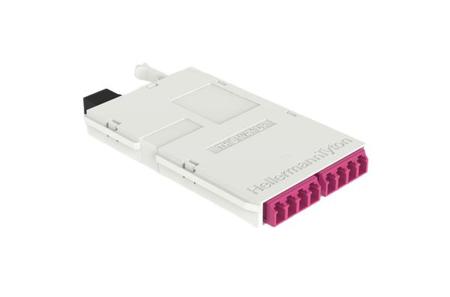 RNU8-Q-08M4LC1M HellermannTyton Connectivity RapidNet Ultra8Series, 8 Port LC, Multimode Cassette
