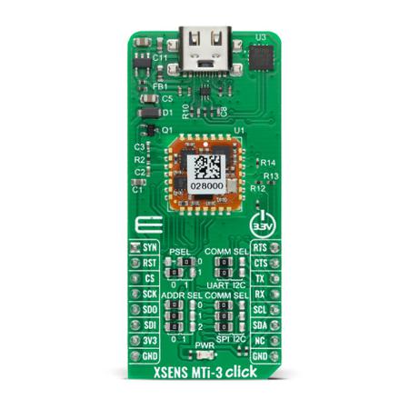 MIKROE-4192 MikroElektronika XSENS MTi-3 Click for MTi-3
