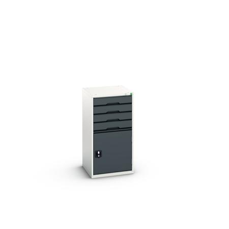 16925065-19 Bott 4 Cabinet, Steel, 1000mm x 525mm x 550mm, Anthracite Grey, Light Grey
