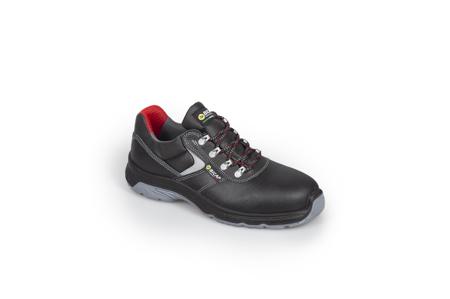 J4677-2B-K-4-S3-SRC-39 Bicap Falcon Unisex Black Composite Toe Capped Safety Shoes, UK 6, EU 39
