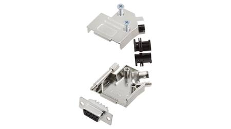 6355-0003-11 Encitech Connectors 6355 Series Zinc Side Entry D Sub Backshell, 9 Way