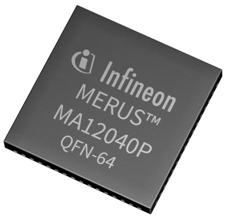 MA12040PXUMA1 Infineon, 2-ChannelClass-D40W, 64-Pin QFN