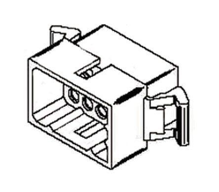 03-06-2242 Molex STANDARD .062" 1625, 3.68mm Pitch, 24 Way, 4 Row Male Connector Housing