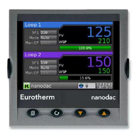 NANODAC/VH/X/X/LRR Eurotherm 4 Input Channels, 3 Output Channels, Graphical Graphic Recorder Measures Current, Millivolt, Resistance,