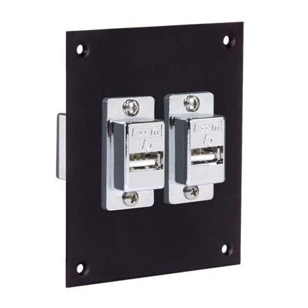 USP2ECF-UABSB L-Com Straight, Panel Mount, Plug- Single Port Type Type A, Type B USB Connector