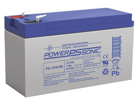 PS-1270VDS-F1-FR-1 Power Sonic 12V F1 Sealed Lead Acid Battery, 7Ah