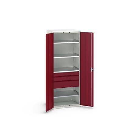16926456.24 Bott 2 Door, 3 Drawer Sheet Steel Cupboard, 800 x 550 x 2000mm