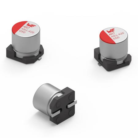865060762009 Wurth Elektronik 220μF Aluminium Electrolytic Capacitor 63V dc, Surface Mount -