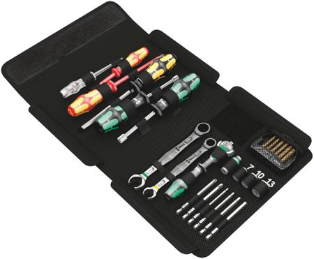 05135927001 Wera 25 Piece Kraftform Kompakt Sh 1 Plumbkit Tool Kit with Pouch, Yes