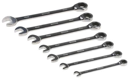 480-6751 RS PRO 7-Piece Spanner Set, 8 → 18 mm, Chrome Vanadium Steel