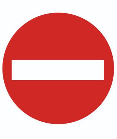 226-7878 RS PRO PVC No Access/Entry Road Traffic Sticker