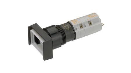 1.15.108.152/0000 RAFI LUMOTAST 75 Series Illuminated Illuminated Push Button Switch, Latching, Through Hole, 16.2mm Cutout, 2 NC + 2 NO,