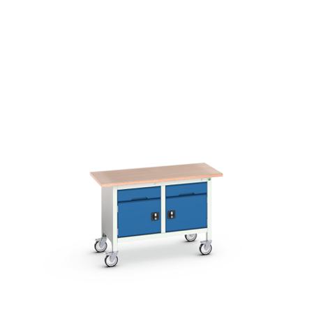 16923201-11 Bott 2 Door, 2 Drawer Sheet Steel Floor Standing Storage Cabinet, 1250 x 600 x 830mm