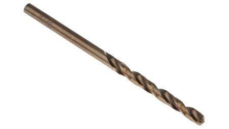 216-612 RS Pro HSCo 3.5mm Jobber Drill Bit, 70 mm Plain Shank