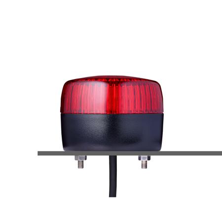 861512313 AUER Signal PFL Series Red Multi Strobe Beacon, 230/240 V, Horizontal, Tube Mounting, Vertical, LED Bulb, IP67, IP69