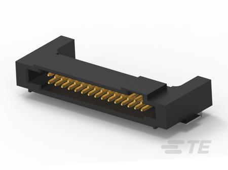 104894-3 TE Connectivity AMPMODU 50/50 Grid Series Right Angled Surface Mount PCB Header, 30 Contact(s), 1.27mm Pitch, 2 Row(s),