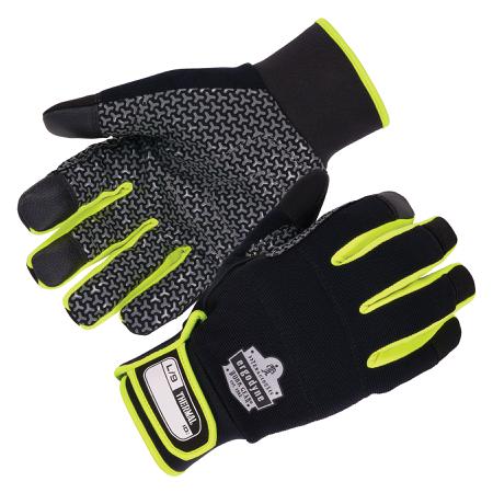 18155 Ergodyne ProFlex Black Cold Resistant Work Gloves, Size XL