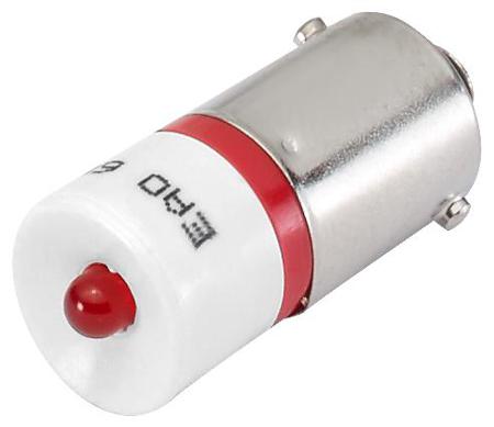 10-2509.1142 EAO Red LED LED Reflector Bulb, 12V ac/dc, 390mcd
