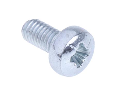 560-580 Bright Zinc Plated, Clear Passivated Steel Pan Head Machine Screws, M3 x 6mm