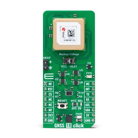 MIKROE-6127 MikroElektronika GNSS 18 Click Communication Board for Industrial Use 1575.42 / 1602MHz