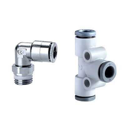 S2020-1-4-1-4 Camozzi Fitting, Elbow Threaded Elbow, Male R 1/4in to Female G 1/4in