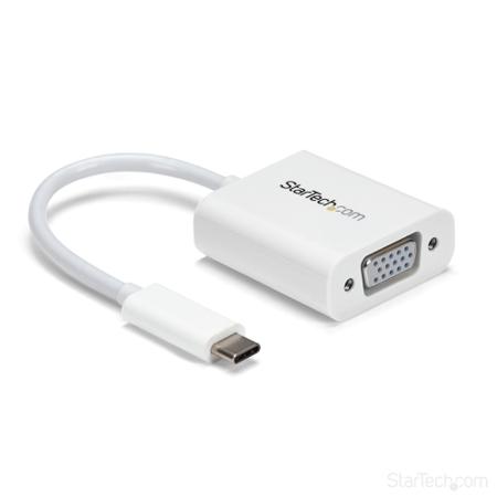 CDP2VGAW StarTech.com USB C to VGA Adapter, USB 3.1, 1 Supported Display(s) - 1920 x 1200