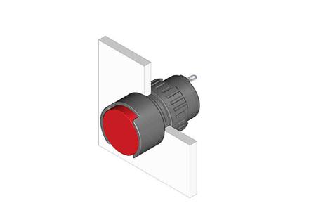 51-030.005 EAO, 51 Pilot Light, IP65, 48V