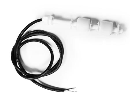 234-8853 RS PRO Cable Mount Polypropylene Float Switch, Float, 350mm Cable, NO, 200V ac Max, 200V dc Max