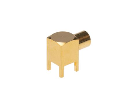 283-7161 RS PRO, jack PCB MCX Connector, 50Ω, Through Hole Termination, Right Angle Body