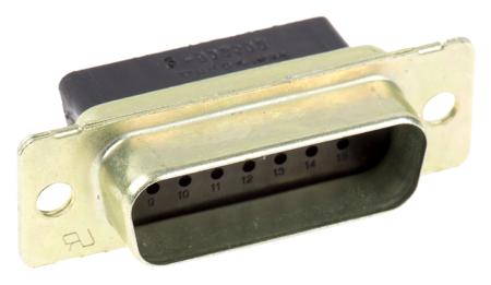 205206-9 TE Connectivity Amplimite HDP-20 15 Way Cable Mount D-sub Connector Plug