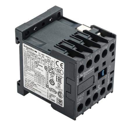 LP1K1210BD3 Schneider Electric TeSys K LP1K Contactor, 24 V dc Coil, 3-Pole, 20 A, 5.5 kW, 3NO, 690 V ac