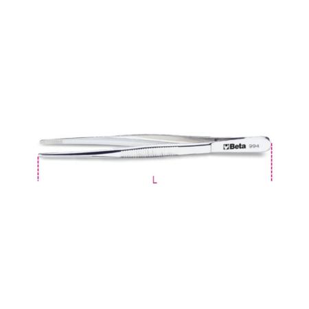 994MQ BETA 145 mm, Pointed, Straight, Tweezer