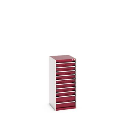 40018073-24V Bott 10 Cabinet, Steel, 1200mm x 650mm x 525mm, Red
