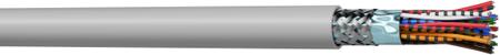MCP12 AXINDUS MP22E Control Cable, 24 Cores, 0.22 mm², Screened, Grey Polyvinyl Chloride Sheath