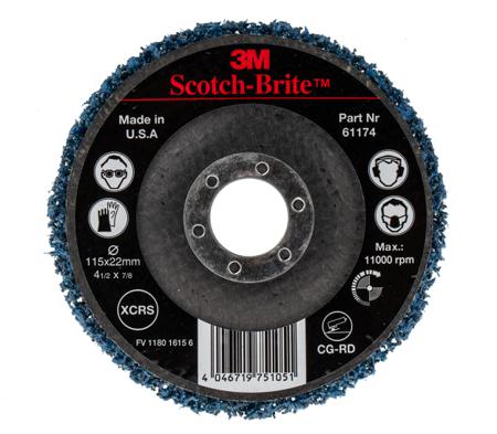 61172 3M , Scotch-Brite Extra Coarse 115mm Silicon Carbide Stripping Disc, SXCRS Grit