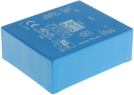 FL-14-15 15V ac 2 Output Through Hole PCB Transformer, 14VA