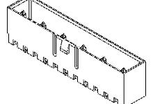 53265-0329 Molex Mighty-SPOX Series Straight Through Hole PCB Header, 3 Contact(s), 7 mm Pitch, 1 Row, Shrouded