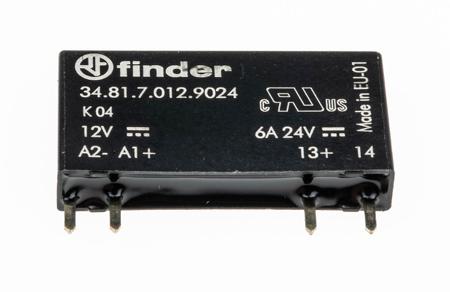34-81-7-012-9024 Finder 2 A SPNO Solid State Relay, DC, PCB Mount, 24 V dc Maximum Load